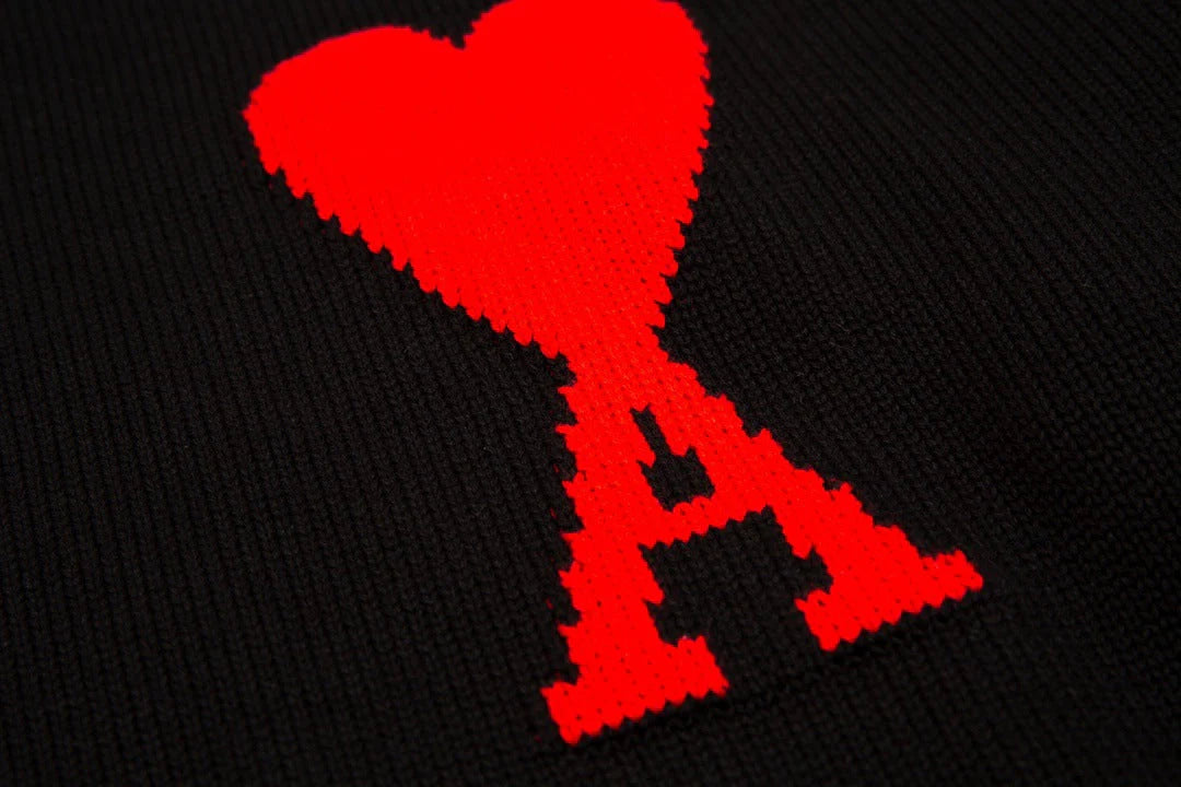 "Heart" Sweater Black