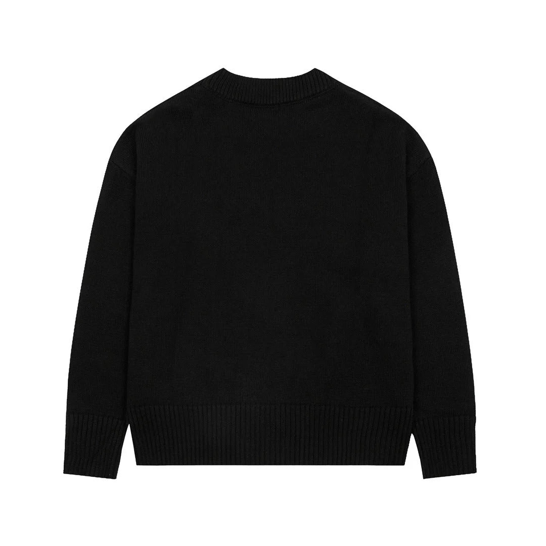"Heart" Sweater Black